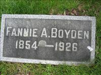 Boyden, Fannie A